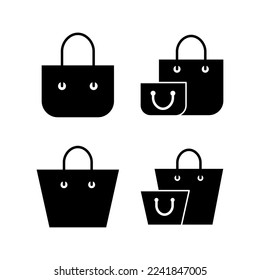 Shopping bag icon vector for web and mobile app. shopping sign and symbol