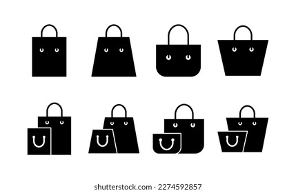 Shopping bag icon vector for web and mobile app. shopping sign and symbol