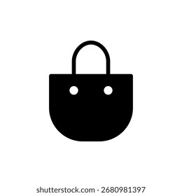 Vector del icono del bolso de compras para el Web y el App móvil