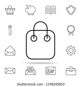 shopping bag icon. Web icons universal set for web and mobile