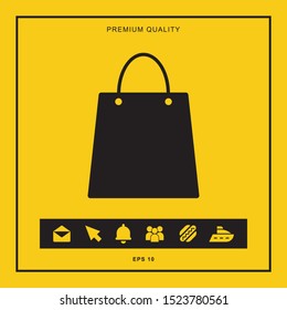 Shopping bag icon for web and mobile