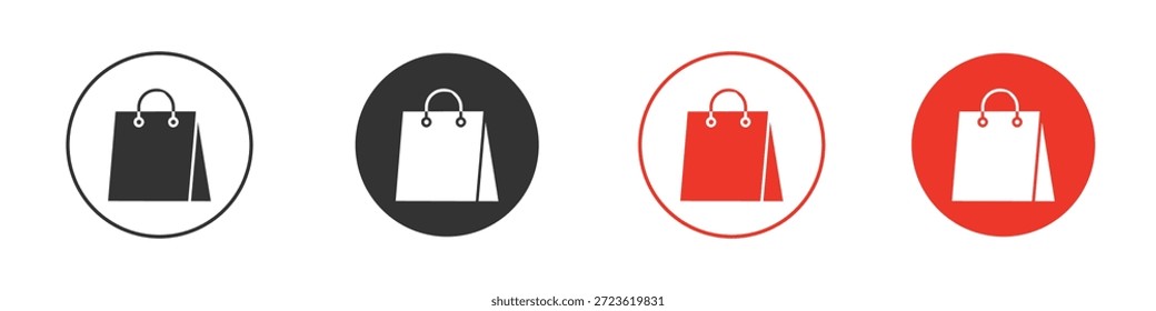 Ícone de saco de compras. web vetor design