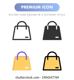 shopping bag icon for your web site design, logo, app, UI. Vector graphics illustration and editable stroke. icon design EPS 10.