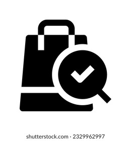 icono de bolsas de compras para tu sitio web, móvil, presentación y diseño de logotipo.