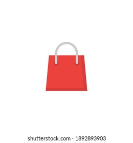 Shopping Bag icon.flat design, vector illustration.Simple vector icon.