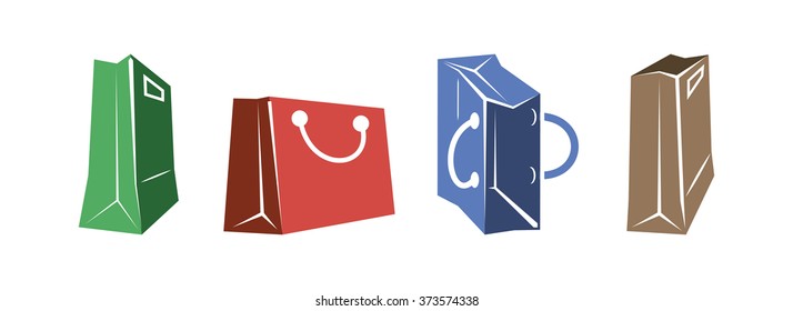 shopping bag icons