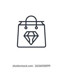 shopping bag icons isolated on White Background. Flat style design