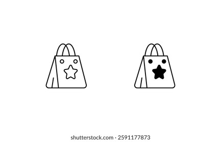 Shopping bag icons set vector stock illustration