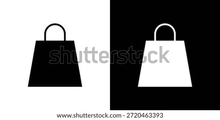Shopping bag icons set. vector icons designed in filled style
