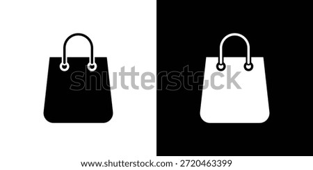Shopping bag icons set. vector icons designed in filled style