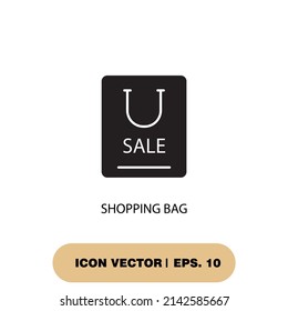 shopping bag icons  symbol vector elements for infographic web