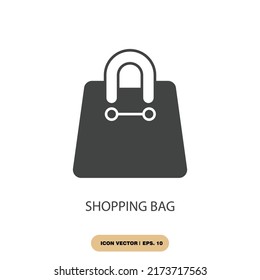 shopping bag icons  symbol vector elements for infographic web