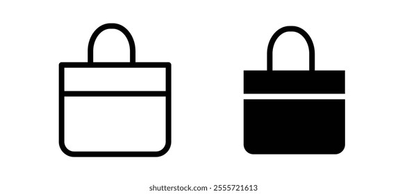 Shopping bag icons for web ui designs