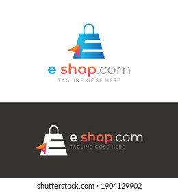 Shopping bag Illustration Design Template, Suitable for Creative Industries, Technology, Multimedia, Entertainment, Education, Shops and related businesses