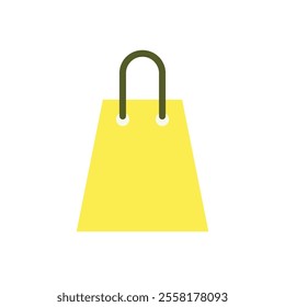 Shopping bag illustration, handbag vector design, isolated on white background. 