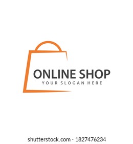 Shopping bag illustration logo vector template