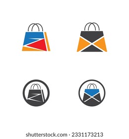 Shopping Bag Illustration Logo Vector  Template Illustration