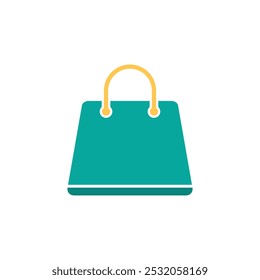 Shopping bag illustration logo vector flat design template