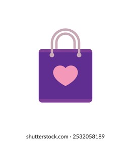 Plantilla de diseño plano de Vector de logotipo de ilustración de bolsa de compras