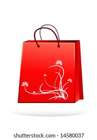 shopping bag, illustration, vector