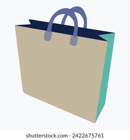 Shopping bag illustration vector icon eps