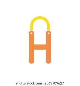 Shopping bag with initial letter logo design