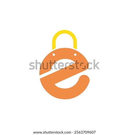 Shopping bag with initial letter logo design