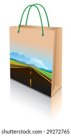 Shopping bag isolated