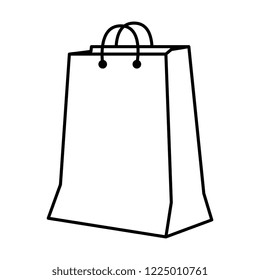 shopping bag isolated icon
