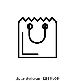 shopping bag isolated icon