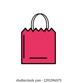 shopping bag isolated icon