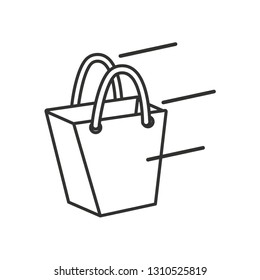 shopping bag isolated icon