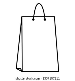 shopping bag isolated icon