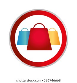 shopping bag isolated icon