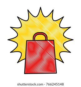 shopping bag isolated icon