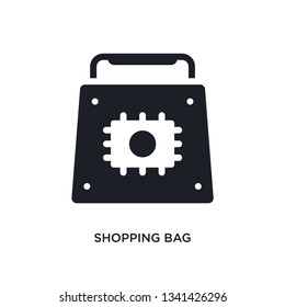 shopping bag isolated icon. simple element illustration from artificial intelligence concept icons. shopping bag editable logo sign symbol design on white background. can be use for web and mobile