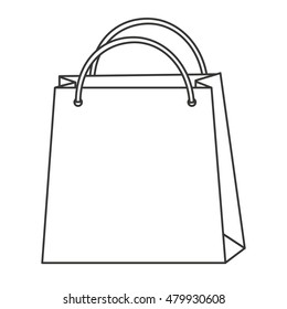 shopping bag isolated icon vector illustration design