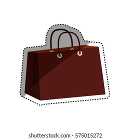 Shopping bag isolated icon vector illustration graphic design