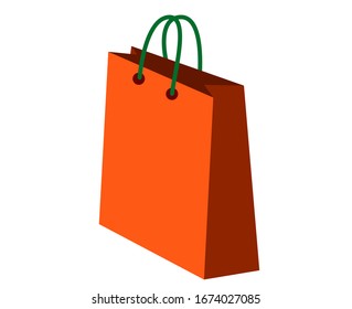 shopping bag isolated vector illustration