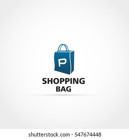 Shopping bag Letter P Logo