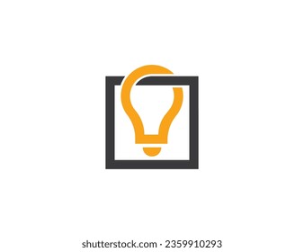 Shopping Bag with Light Bulb Logo Concept symbol icon sign Element Design. Electric, Electronics, Smart Shop, Store Logotype. Vector illustration template