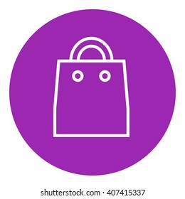 Shopping bag line icon.