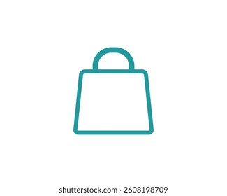 Shopping bag line icon and Modern Logo design.