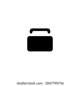 Shopping bag line icon. Simple style big sale event poster background symbol. Store logo design element. T-shirt printing. Vector for sticker.