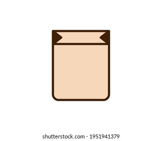 Icono de la línea de la bolsa de compras. Símbolo vectorial en estilo plano y a la moda sobre fondo blanco. El comercio canta por el diseño.