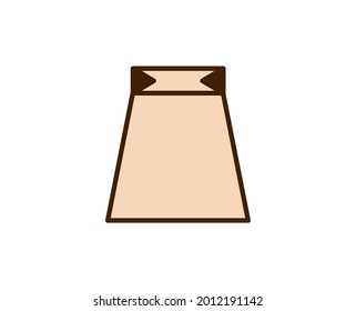 Shopping bag line icon. Vector symbol in trendy flat style on white background. Commerce sing for design.
