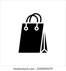 Shopping Bag Line Icon Vector isolated on white background