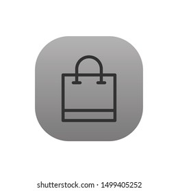 Shopping bag  - Line Vector Icon