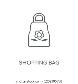Shopping Bag linear icon. Shopping Bag concept stroke symbol design. Thin graphic elements vector illustration, outline pattern on a white background, eps 10.