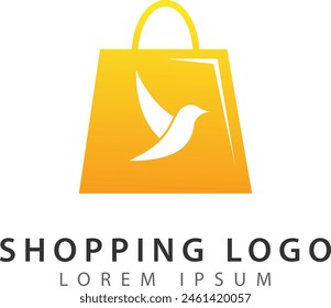 shopping bag logo with bird image